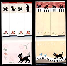 黒猫ミィー付箋セット