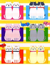 猫インデックスシール