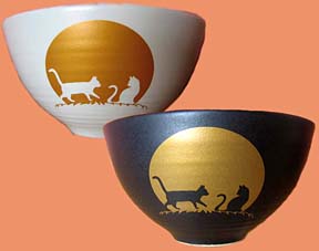 猫柄の茶碗