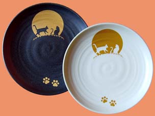 猫柄の小皿