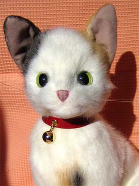 実物大猫のぬいぐるみ(ミケ猫)