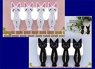 猫の洗濯ばさみ