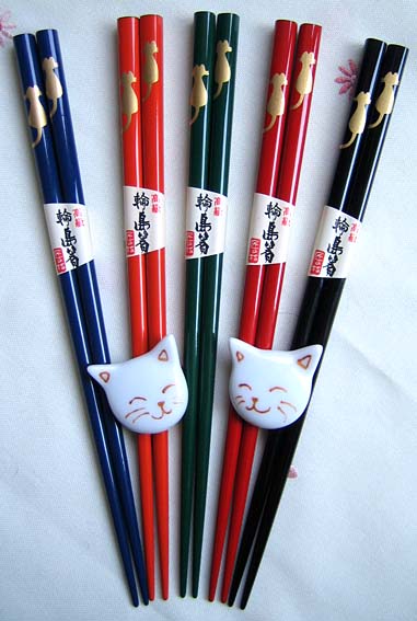 猫の箸&箸置きセット