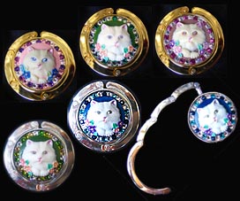 猫のバッグハンガー