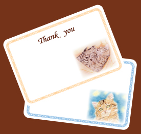 猫のメッセージカード