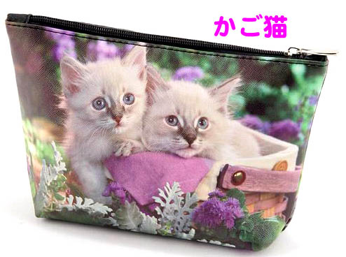 猫フォトポーチ