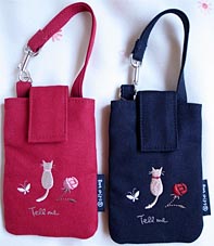 猫柄携帯ケース2種