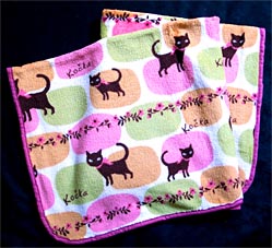 猫柄ブランケット
