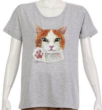 猫柄Tシャツ