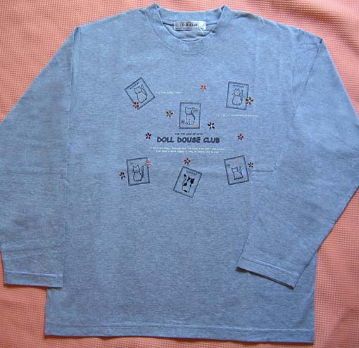 猫Tシャツグレー(表)