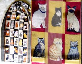 猫柄スカーフ