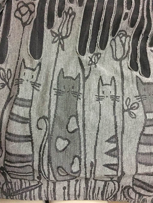 ネコ柄ロングスカート