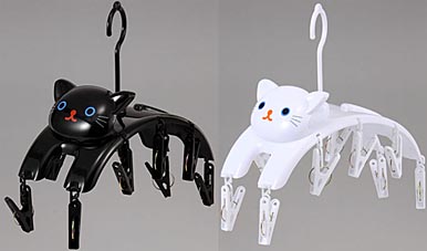 猫型物干し2種