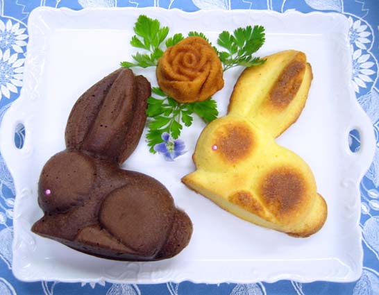 うさぎのケーキ2種