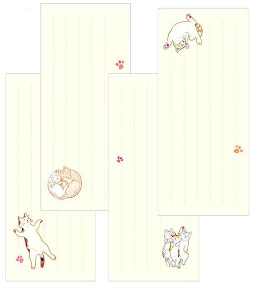 猫柄の可愛い一筆箋