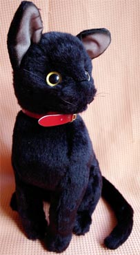 実物大猫のぬいぐるみ(黒猫)