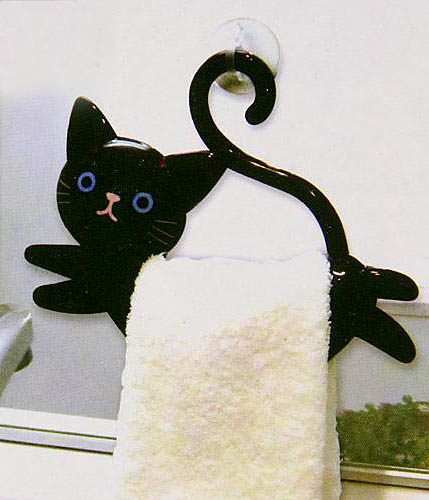 猫のタオルハンガー