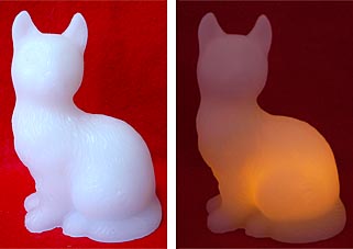 猫のランプ