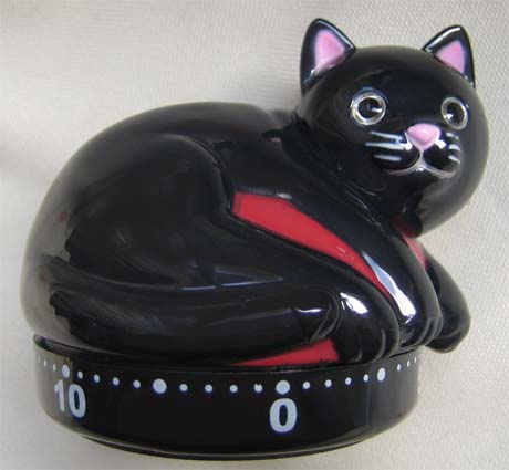 黒猫のタイマー