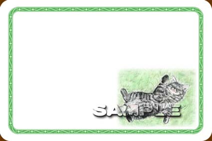 無地カードのサンプル