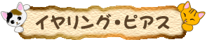 猫のイヤリング・ピアス