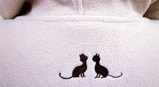 猫柄パーカー