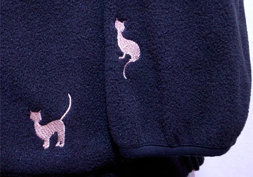 猫柄パーカー