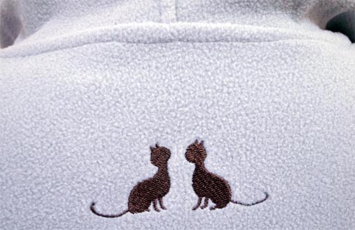 猫柄パーカー