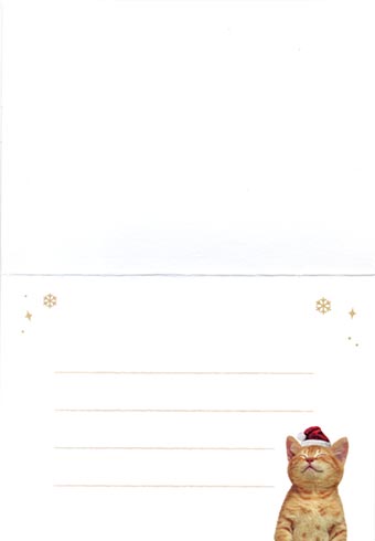 猫のクリスマスカード