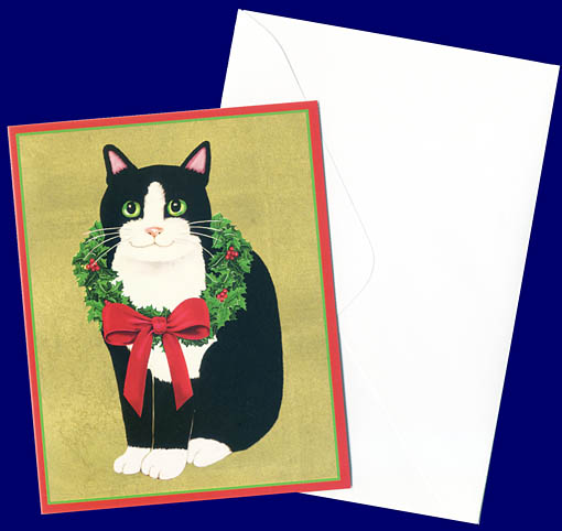 猫のクリスマスカード