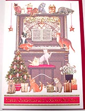 猫のクリスマスカード