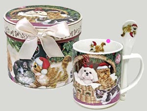 ボックス入り猫柄マグカップ