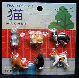 猫のマグネット